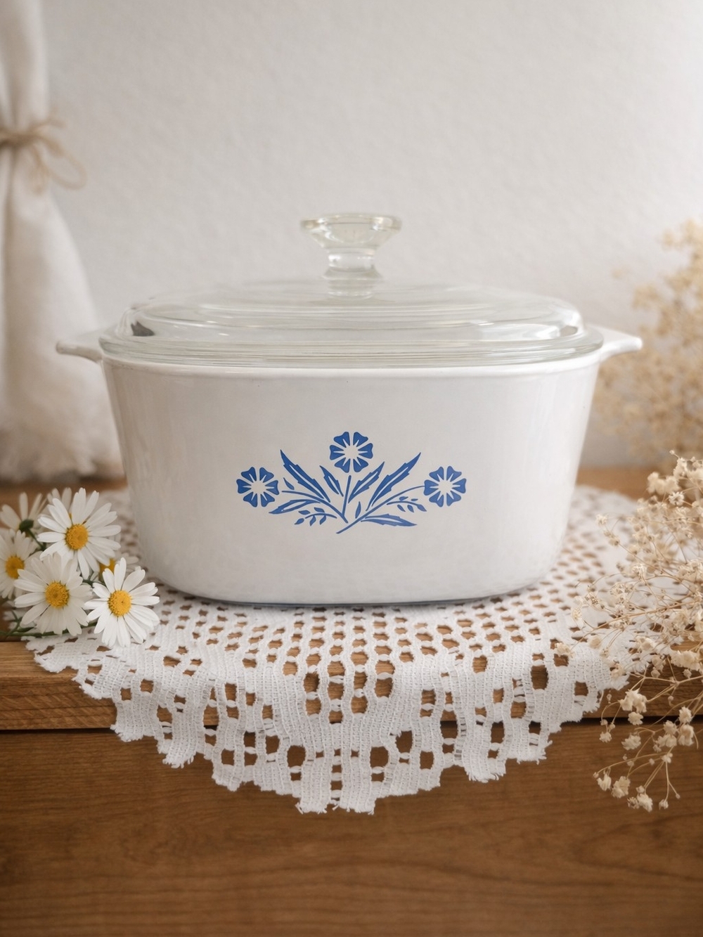 Vintage Corning Ware Blue Cornflower Casserole Dish – 3 Liter